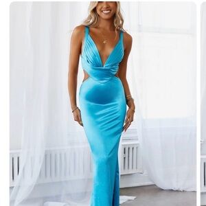 Hello Molly Vibrant Blue Prom Dress